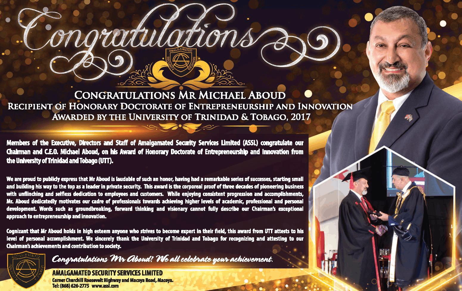 CongratulationsMichaelAboudAward2017