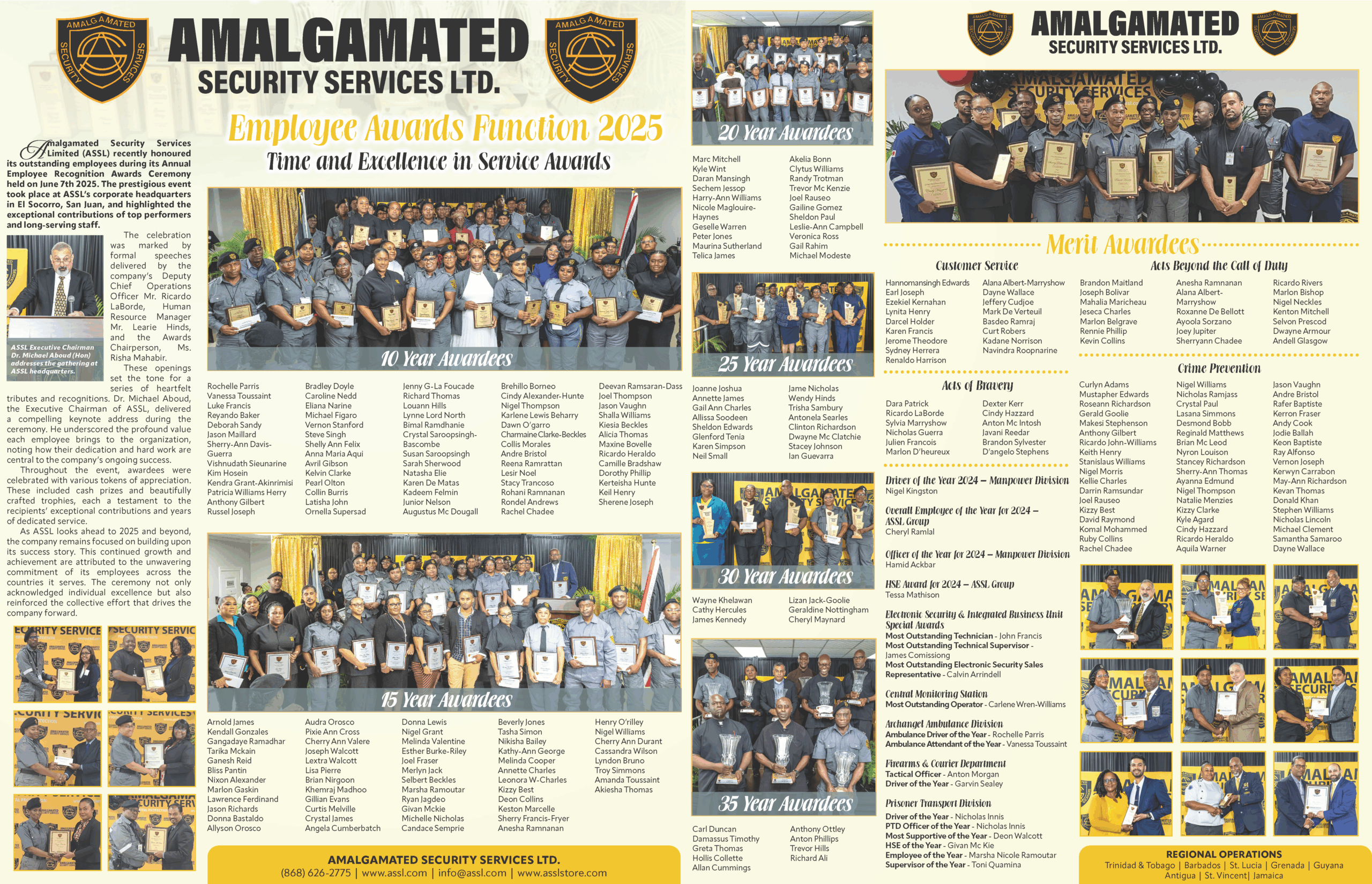 ASSL Employee Awards 2025